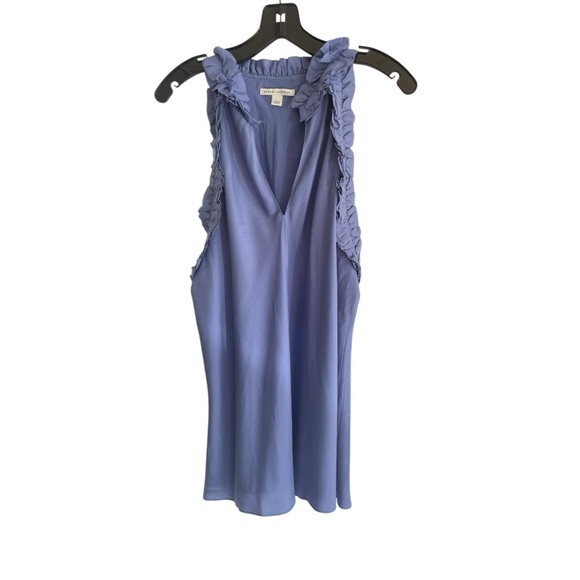 Banana Republic Blue Silk Halter Neck Top size L - Picture 1 of 8